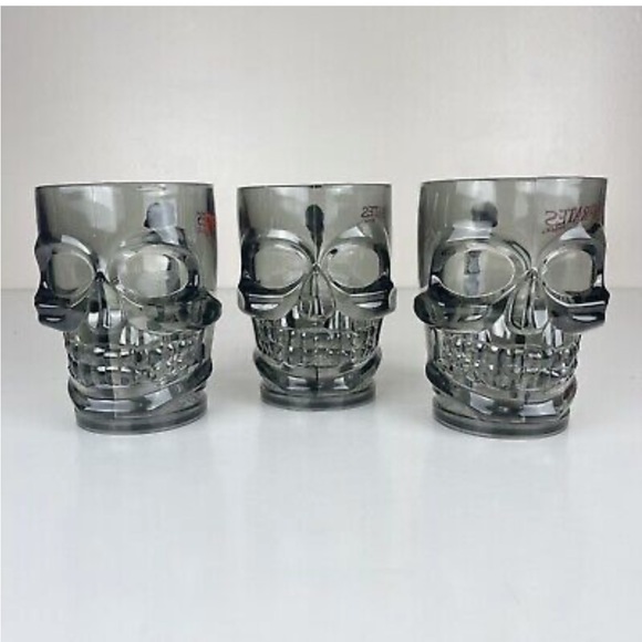 🌓 3 SKELETON DRINKING CUPS 🌓 - Picture 1 of 4